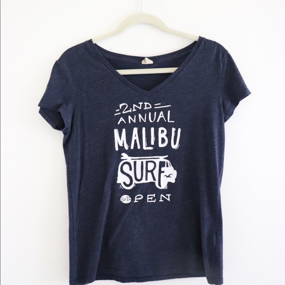 Hollister Malibu Navy T Shirt